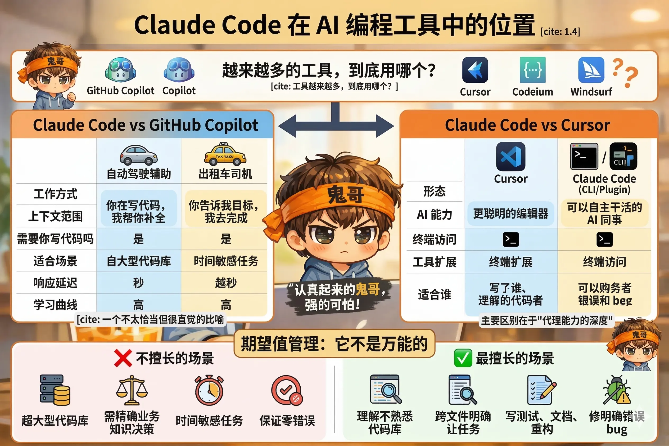 1.4 和其他工具比：它的位置在哪里