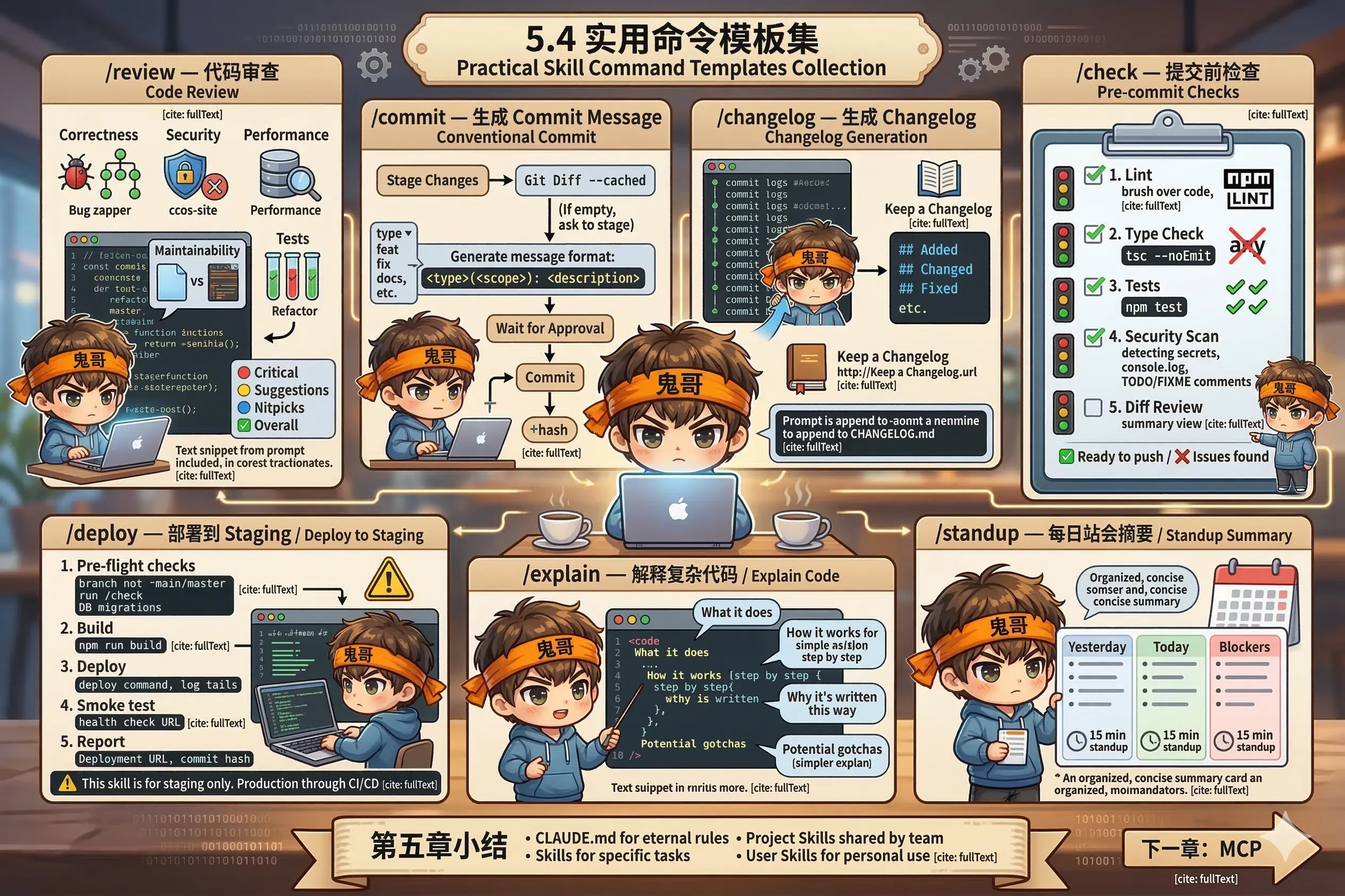 5.4 实用命令模板集