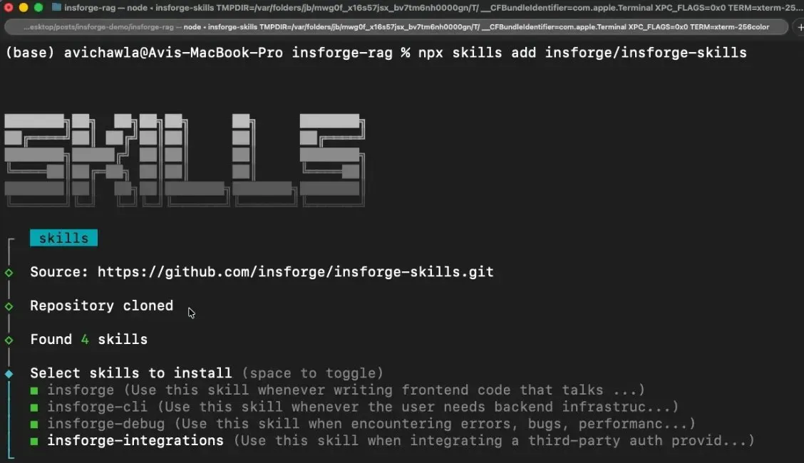 四个 Skill 各司其职
