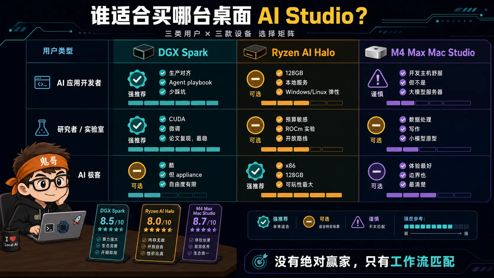 三类用户的选择矩阵