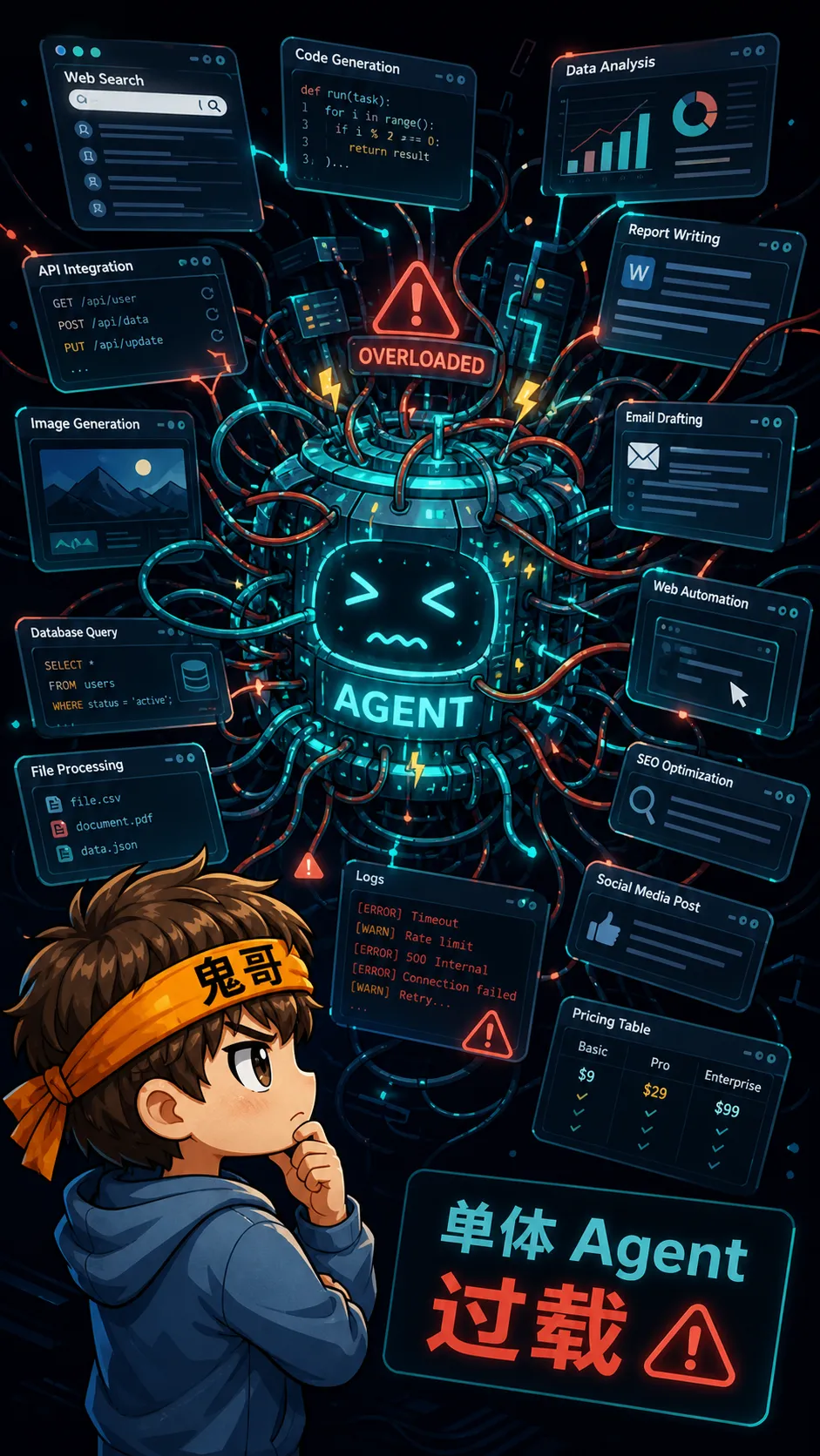 单体 Agent 过载