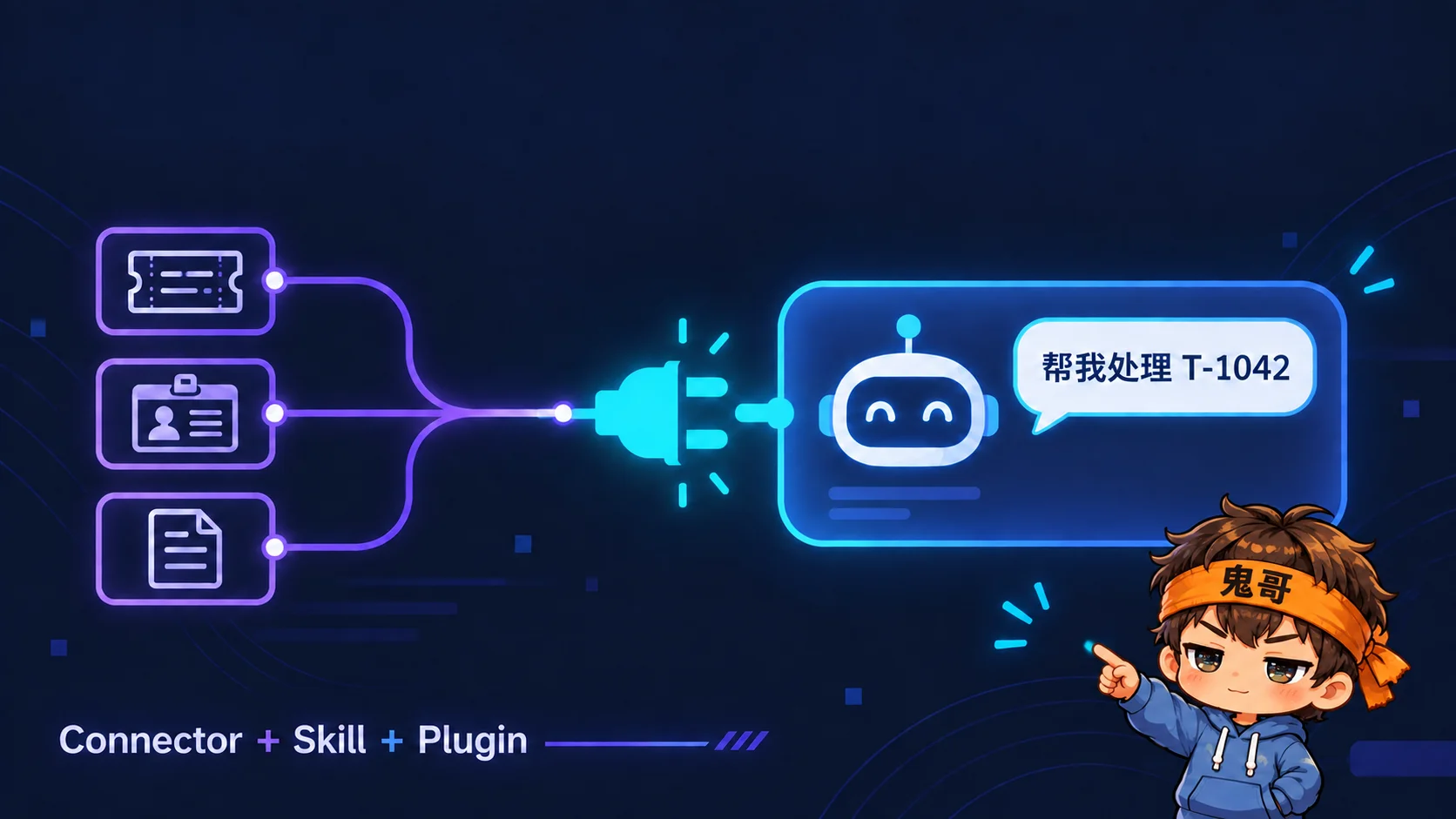 让 AI 用上你手里的系统：鬼哥开源一套能跑通的 Connector + Plugin