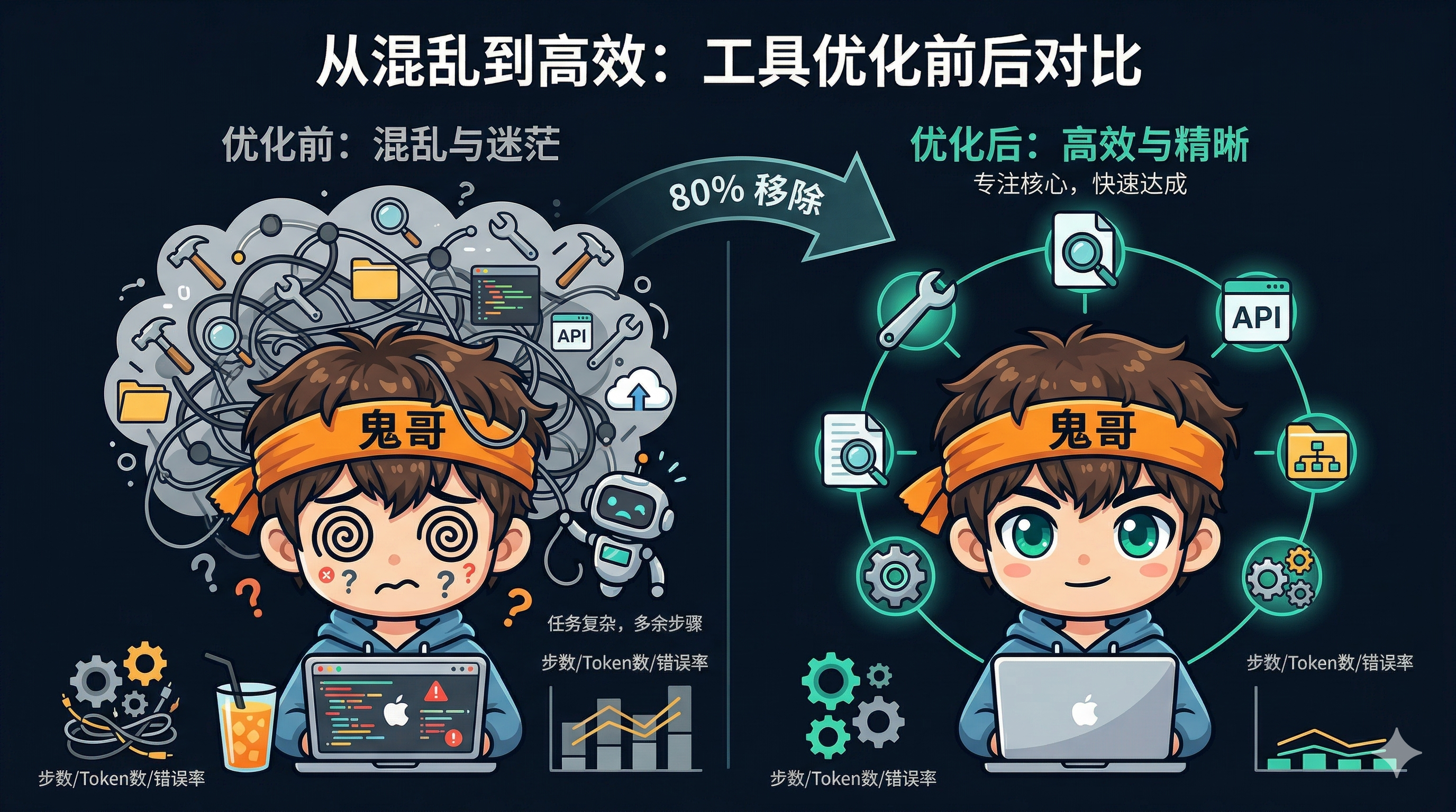 Voxel 的工具减法：移除 80% 工具后效果反而全面提升